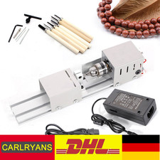 Mini DIY Drehmaschine Drechselbank Perlen Poliermaschine Polisher Holz Werkzeug