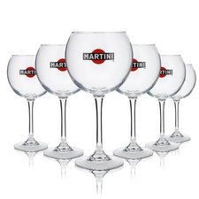 6x Martini Glas 0,47l Ballon