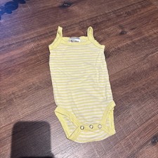 Body Ärmellos Weiß Gelb