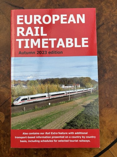 European rail timetable - european,