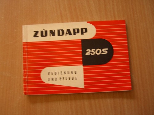 Zündapp 250s fahrerhandbuch - zündapp,