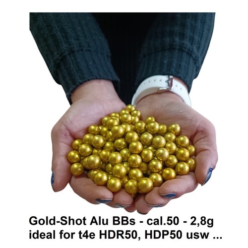 100x gold shot alu bbs - alu,