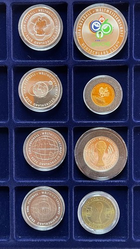 Silbermünzen und goldmünze - silbermünzen,