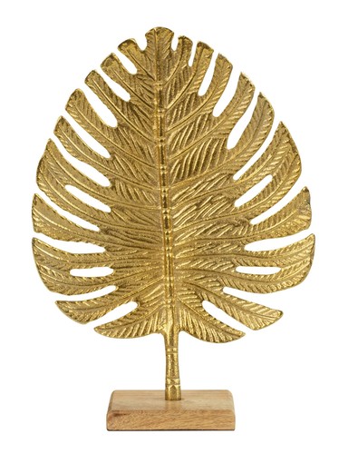 Skulptur dekofigur blatt aus - skulptur,