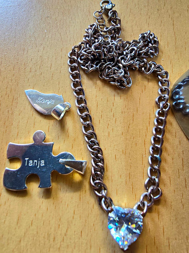 Silber gliederkette mit - silber,