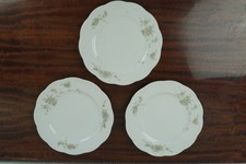3x Kuchenteller Rosenthal Monbijou Grüne Ranke Classic Rose Porzellan