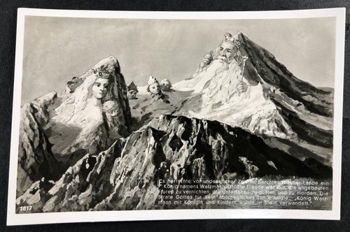 Berggesichter watzmann - ak,