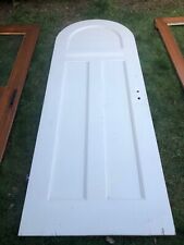 Antike Holztür Bogenform weiß