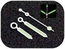 Zeigersatz 120/070/018 Zeiger Silber/Grün - Citizen Miyota Ronda sl68 pc21 ⌚ X3