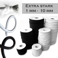 5 m Gummikordel 0,60-0,98€/m 1 - 5 mm Rundkordel Hutgummi Rundgummi extra stark