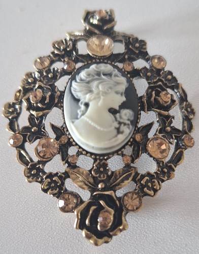 Elegante vintage kamee brosche - elegante,