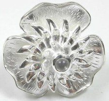 Große Blume Sterling Silber