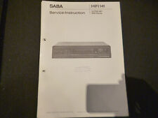 Original Service Manual Schaltplan Saba Ultra Hifi 9120 Stereo