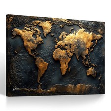 Leinwand bild weltkarte - bild,