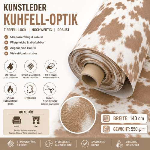 Kunstleder kuhfelloptik crib - kunstleder, 5