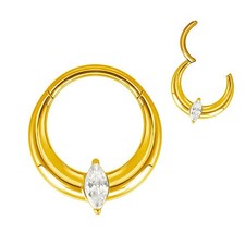 1,2mm TITAN Gold Clicker Ring