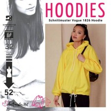 Schnittmuster Vogue 1826 kuscheliger Damensweater, Hoodie Gr. 32-50