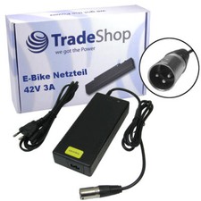 Netzteil Ladegerät Ladekabel 42V 3A 3pin XLR Stecker für 36V Akkus Rex Prophete