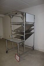 Fahrbarer Montagetisch, Arbeitstisch, Industrietisch, Werkbank Item-System 1037 