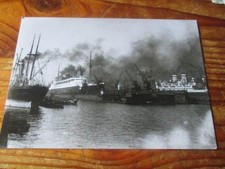 BREMEN IM DOCK 1930 BRENNENDES SCHIFF?? POSTKARTE NR:14 HISTORIKA FOTOVERLAG