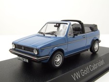 VW Golf 1 Cabrio 1982 blau Modellauto 1:43 Norev