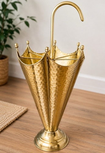 Schirmständer metall gold - metall,