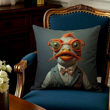 ❣️Deko Kissen 45  Angel Fisch Fischgeschäft Geschenk Geschäft Goldfisch Karpfen