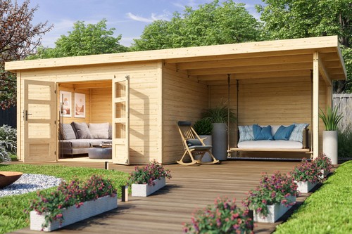 Gartenhaus holz 38mm - gartenhaus, blockhaus