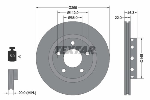 Bremsscheibe a8 99 - t., 99-