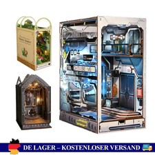 Book Nook Kit DIY Miniatur Haus Kit 3D Holzpuzzle Bücherecke Bücherregaleinsatz