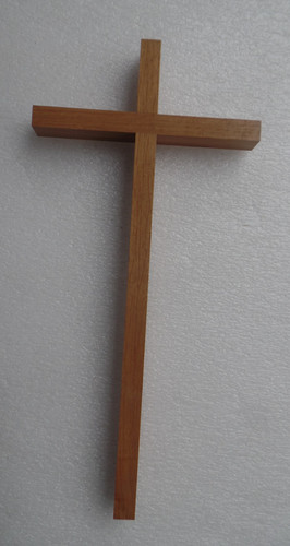 Wandkreuz holz hell solo - holz,
