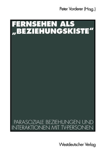 Peter vorderer fernsehen als - peter, |