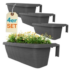 4er Set Blumen Kasten Balkon