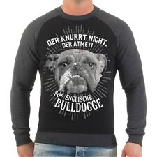 Herren Pullover Sweatshirt Englische Bulldogge English Bulldog Mann Männer