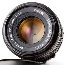 Gutes Objektiv CANON FD NEW 50mm F/1.8 * AE-1, A1, T70, F1 * prime lens * TOP