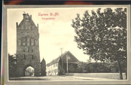 Lychen tor ungelaufen 1920 - tor,