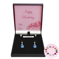 Geburtsstein Ohrringe, 925