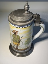 Walzenkrug mit Zinnmontage