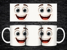 Lustige Smiley Gesicht Tasse