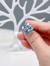 Cocktail Ring in Rautenform mit Swarovski® Kristall größenverstellbar Geschenk