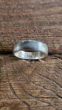 60 19,1mm  Sterling Silber Ring gemustertes Band massiv punziert 925 Handarbeit