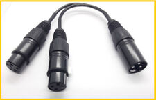 XLR-Splitt-Y-Kabel Verteiler XLR Male auf 2 x XLR Female