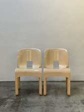 Joe Colombo Very Early Kartell Universale Plastic Dining  Chair (1x) 70s Design