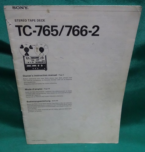 Sony 765 766 2 - sony, tc-765/766-2
