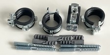 4 Gelenkrohrschellen ★ 26 - 28 mm (3/4") ★ inkl. Dübel und Schrauben ★