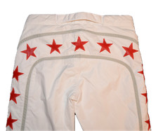 Jet Set Skianzug Fleecejacke Skihose NEU Gr. 36 - 38-40 weiß Sterne