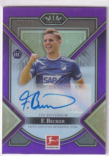 Topps tier one - no., yga-fb