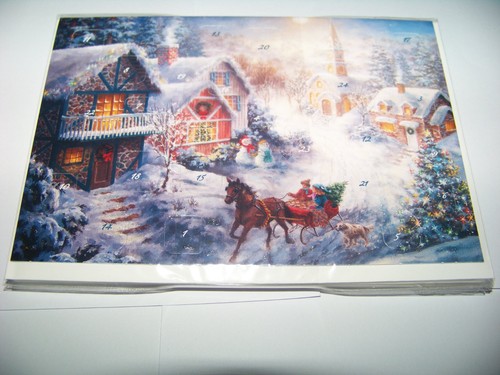 Adventskalender karte - adventskalender,