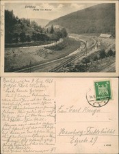 Ansichtskarte Bad Berleburg Partie vom Edertal - Bahnstrecke 1926