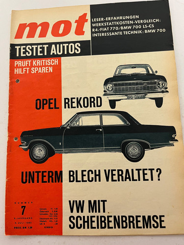 Mot 1963 renault - renault, fiat